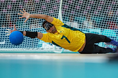 Emerson, da Seleção Brasileira de goalball, concorre ao Atleta da Galera 2024