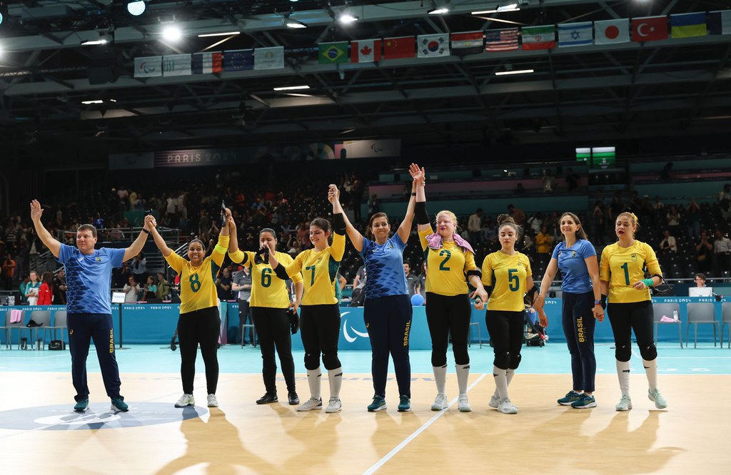 Seleção feminina de goalball cai para a Turquia e vai jogar por bronze inédito